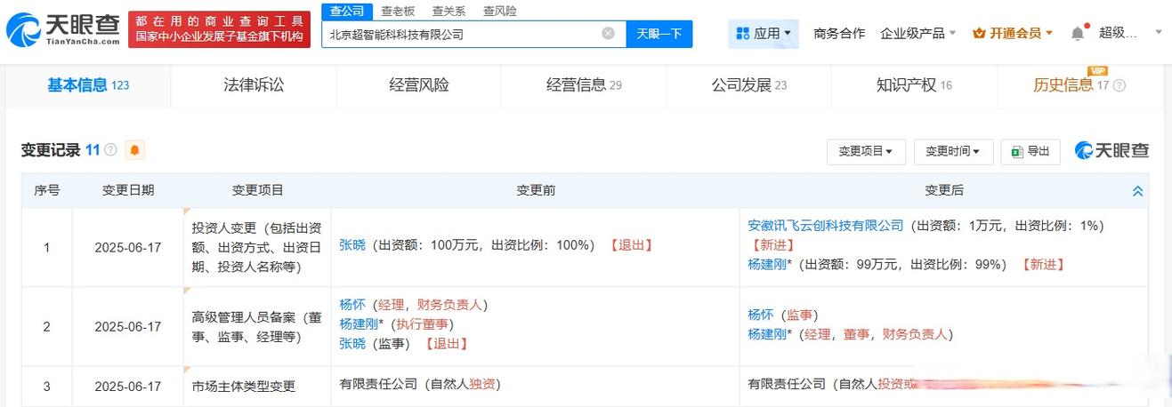 科大讯飞入股北京超智能科，AI应用开发领域再添新动能